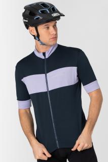 Pánský merino cyklodres Gravier Camisa [sn] -  Blueberry/Lavender XL