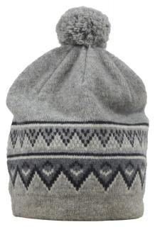 Pletená vlněná čepice Scandinavian Beanie SKHOOP - grey