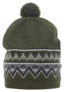 Pletená vlněná čepice Scandinavian Beanie SKHOOP - olive