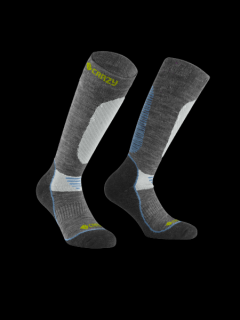 Vlnění merino podkolenky Wool Socks Crazy - liken 39-42