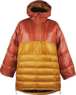 Zimní péřová oversize bunda Pia Poncho SKHOOP - maple S/M