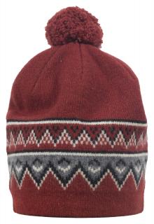 Zimní pletená čepice Scandinavian SKHOOP - brickred