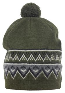 Zimní pletená čepice Scandinavian SKHOOP - olive