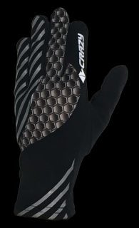 Zimní tenké sportovní rukavice Touch CRAZY - black XL