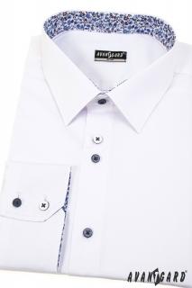 Bílá pánská slim fit košile 125-0182 Velikost: 37/38/170