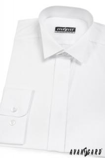 Pánská bílá košile - FRAKOVKA 454-1 Velikost: 34/164