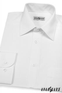 Pánská bílá košile KLASIK s dl.ruk. 451-1 Velikost: 42/170