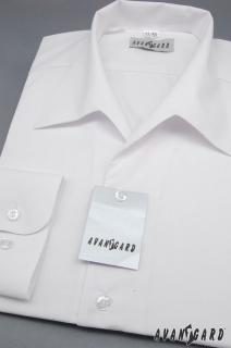 Pánská bílá košile rozhalenka 457-1 Velikost: 36/170