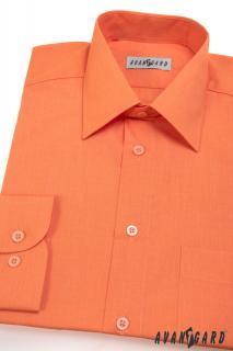 Pánská oranžová košile KLASIK s dl.ruk. 451-10 Velikost: 36/182