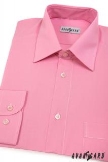 Pánská růžová košile KLASIK s dl.ruk. 451-26 Velikost: 42/194