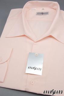 Pánská světle růžová košile rozhalenka 457-9 Velikost: 40/194