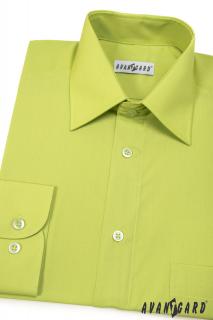 Pánská zelená košile KLASIK s dl.ruk. 451-30 Velikost: 42/182