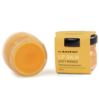 Almara Soap Tónovací a vyživující balzám na rty s vůní manga Juicy Mango 25 ml