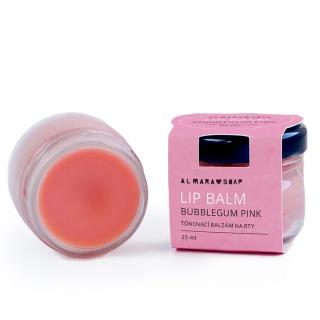 Almara Soap Tónovací a vyživující balzám na rty s vůní žvýkačky Bubblegum Pink 25 ml