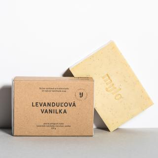 MYLO Jemné peelingové mýdlo s vanilkou a levandulí LEVANDUĽOVÁ VANILKA 100 g