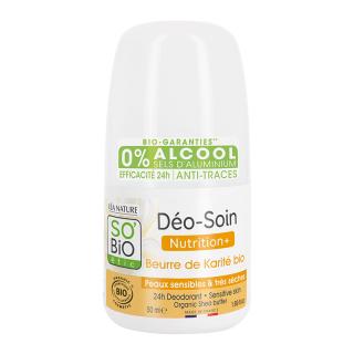 SO'BiO ÉTIC Deodorant přírodní 24h Nutrition+ s Karité 50 ml BIO