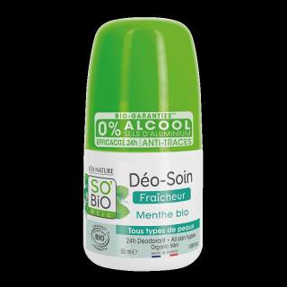 SO'BiO ÉTIC Deodorant přírodní 24h osvěžující s mátou 50 ml BIO