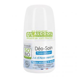 SO'BiO ÉTIC Deodorant přírodní 24h Tolerance+ s aloe vera 50 ml