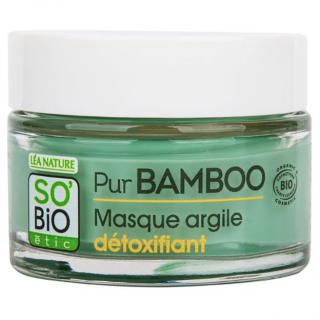 SO'BiO ÉTIC Detoxikační pleťová maska s jílem Pur BAMBOO 50 ml BIO