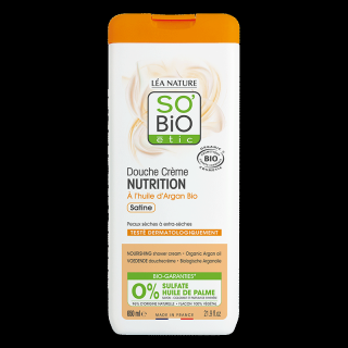 SO'BiO ÉTIC Sprchový krém NUTRITION s arganovým olejem 650 ml BIO