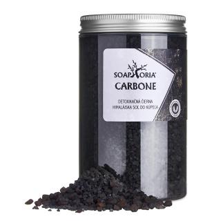 SOAPHORIA CARBONE Detoxikační černá himálajská sůl do koupele 450g
