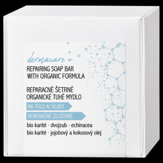 SOAPHORIA DERMACARE+ Reparační organické tuhé mýdlo pro účinnou relipidaci (předtím: mýdlo na psoriázu, ekzém a problematickou pokožku) 150g