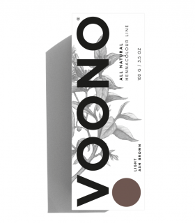 VOONO Henna na vlasy LIGHT ASH BROWN 100g