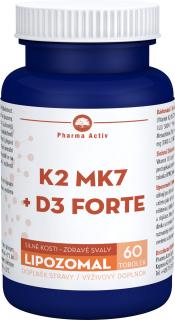 LIPOZOMAL K2 MK7 + D3 FORTE tob.60