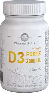 Vitamin D3 FORTE 2000 I.U., 30 tablet