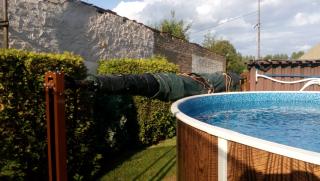 Naviják solární fólie manuální pro nadzemní bazény FIX FLOOR HIGH šíře bazénu: do 4m