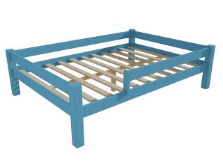 Dětská postel 8X8 01D se zábranou Barva-3: barva modrá, Rozměr: 140 x 200 cm