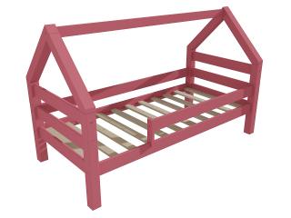 Dětská postel domeček 8X8 09B Barva-3: barva růžová, Rozměr: 90 x 160 cm