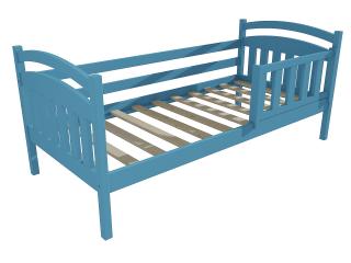 Dětská postel DP 001 se zábranou Barva-3: barva modrá, Rozměr: 80 x 190 cm