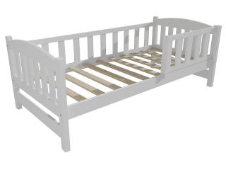 Dětská postel DP 002 se zábranou Barva-3: barva bílá, Rozměr: 70 x 160 cm