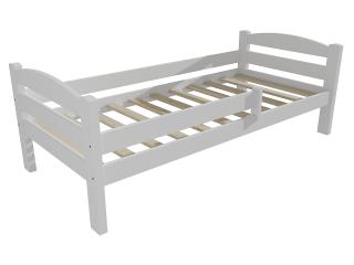 Dětská postel DP 005 se zábranou Barva-3: barva bílá, Rozměr: 80 x 200 cm