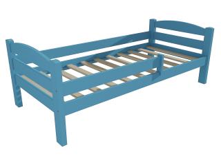 Dětská postel DP 005 se zábranou Barva-3: barva modrá, Rozměr: 70 x 160 cm
