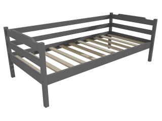 Dětská postel DP 007 Barva-3: barva šedá, Rozměr: 70 x 160 cm