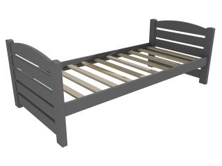 Dětská postel DP 011 Barva-3: barva šedá, Rozměr: 80 x 190 cm