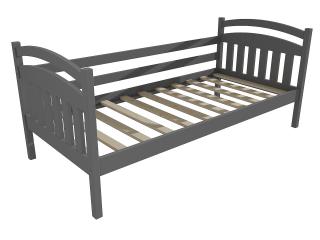 Dětská postel DP 016 Barva-3: barva šedá, Rozměr: 80 x 190 cm
