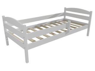 Dětská postel DP 017 se zábranou Barva-3: barva bílá, Rozměr: 80 x 160 cm