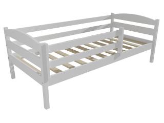 Dětská postel DP 020 se zábranou Barva-3: barva bílá, Rozměr: 80 x 200 cm