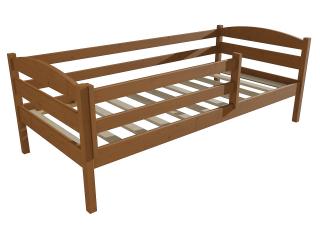 Dětská postel DP 020 se zábranou Barva-3: moření dub, Rozměr: 70 x 160 cm