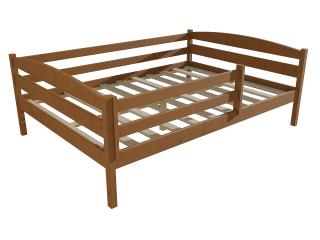 Dětská postel DP 020 XL se zábranou Barva-3: moření dub, Rozměr: 140 x 200 cm