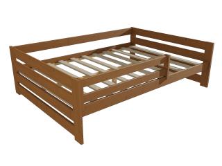 Dětská postel DP 025 XL se zábranou Barva-3: moření dub, Rozměr: 120 x 200 cm