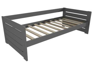 Dětská postel DP 030 Barva-3: barva šedá, Rozměr: 70 x 160 cm