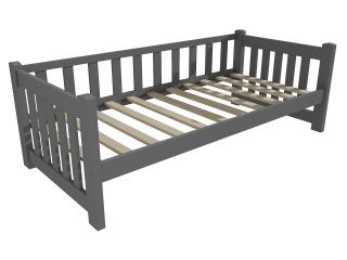 Dětská postel DP 035 Barva-3: barva šedá, Rozměr: 80 x 160 cm