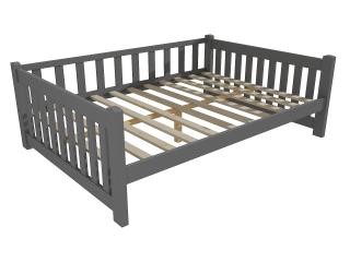 Dětská postel DP 035 XL Barva-3: barva šedá, Rozměr: 120 x 200 cm