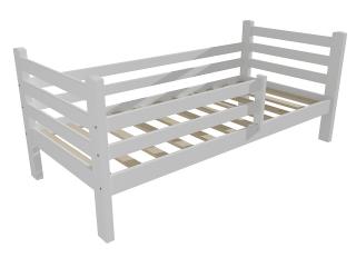 Dětská postel M 001 NEW* se zábranou Barva-3: barva bílá, Rozměr: 80 x 160 cm