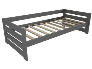 Dětská postel M 002 NEW* Barva-3: barva šedá, Rozměr: 70 x 160 cm