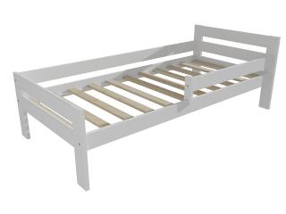 Dětská postel M 009 NEW* se zábranou Barva-3: barva bílá, Rozměr: 80 x 170 cm